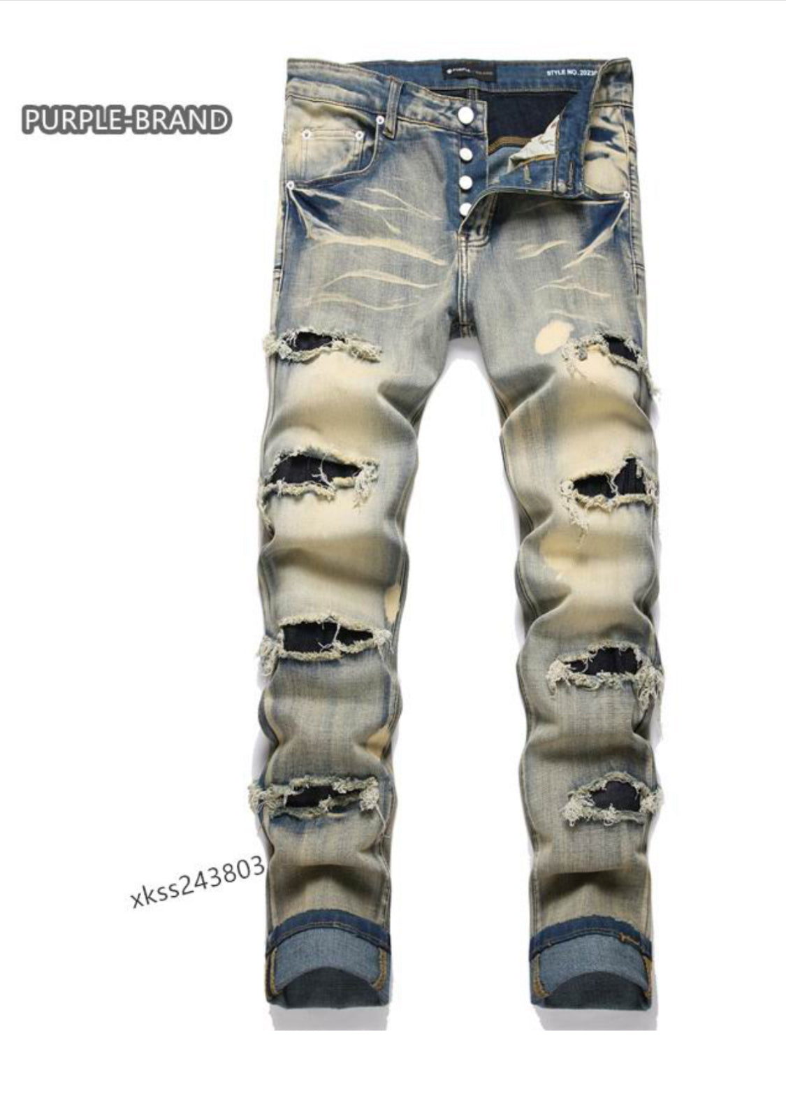 Purple jeans