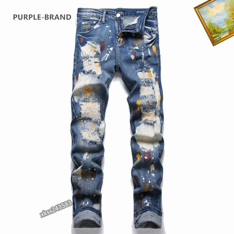 Purple jeans
