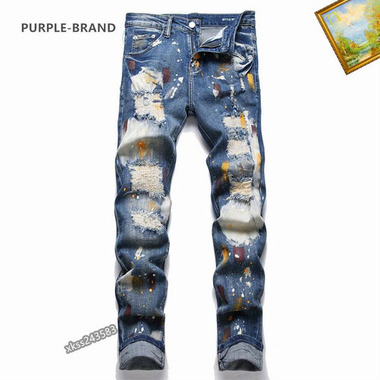 Purple jeans