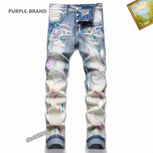 Purple jeans