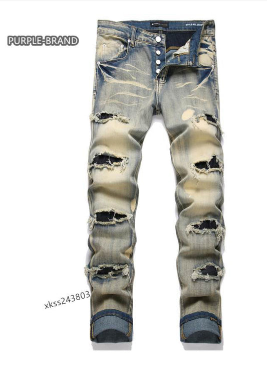 Purple jeans
