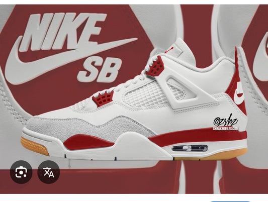 Varsity Red AJ4 x Sb